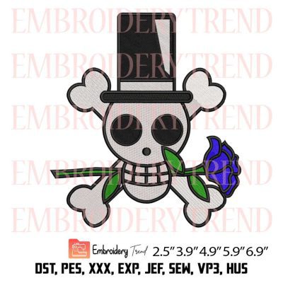 Mirage Pirates Jolly Roger Embroidery – Anime One Piece Machine Embroidery Design File