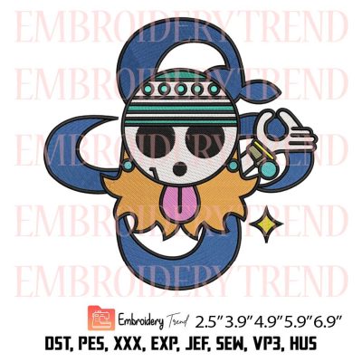 Nami Luffy Jolly Roger Logo Embroidery – Anime One Piece Machine Embroidery Design