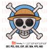 Buggy Jolly Roger Logo Embroidery File – Anime One Piece Machine Embroidery Design