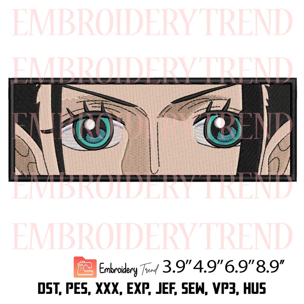 Nico Robin Eyes Embroidery - Anime One Piece Machine Embroidery Design