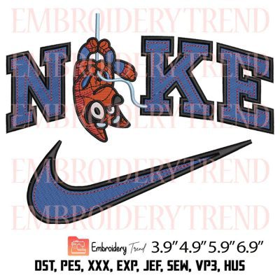 Spider-Man Bluey Nike Embroidery Design – Movie Disney Embroidery Digitizing File