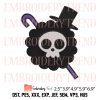 Nico Robin Jolly Roger Logo Embroidery – Anime One Piece Machine Embroidery Design File