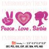 Barbie Halloween Party Embroidery Design – Barbie Movie 2023 Machine Embroidery File