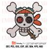 Jewelry Bonney Jolly Roger Logo Embroidery – Anime One Piece Machine Embroidery Design