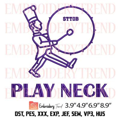 Play Neck LSU Tigers Football Embroidery Design