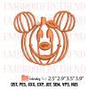 Pumpkin Minnie Halloween Embroidery – Mickey Minnie Couple Machine Embroidery Design File