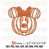 Mickey Pumpkin x Nike Embroidery Design – Mickey Minnie Couple Halloween Embroidery File