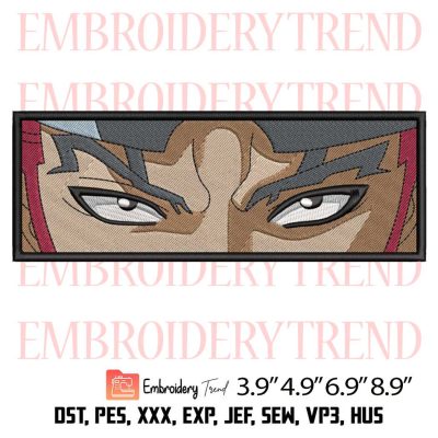 Abarai Renji Eyes Embroidery Design – Anime Bleach Machine Embroidery File
