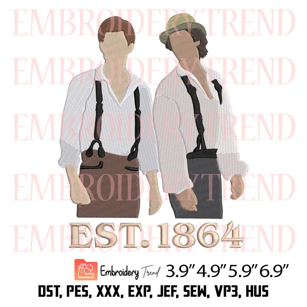 Salvatore Brothers 1864 Embroidery Design File Instant Download