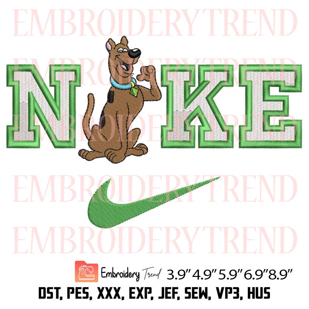 Scooby Doo x Nike Embroidery Design – Scooby Doo And Shaggy Couple Machine Embroidery File