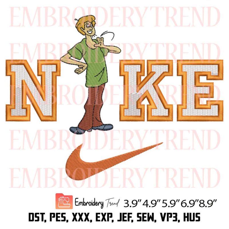 Shaggy Rogers X Nike Embroidery Design – Scooby Doo And Shaggy Couple ...