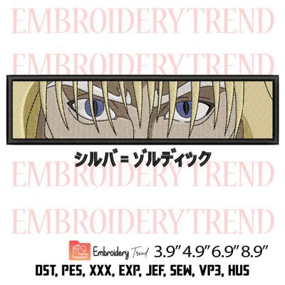Silva Zoldyck Eyes Embroidery Design – Anime Hunter × Hunter Machine Embroidery File