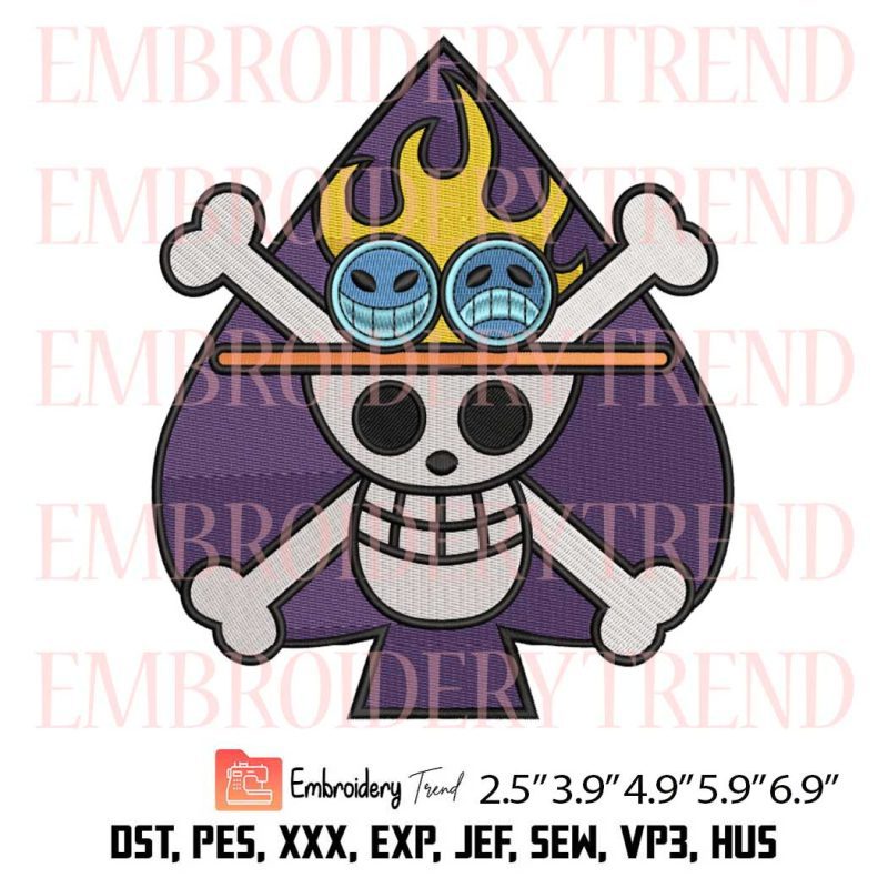 Eustass Kid Jolly Roger Logo Embroidery – Anime One Piece Machine ...