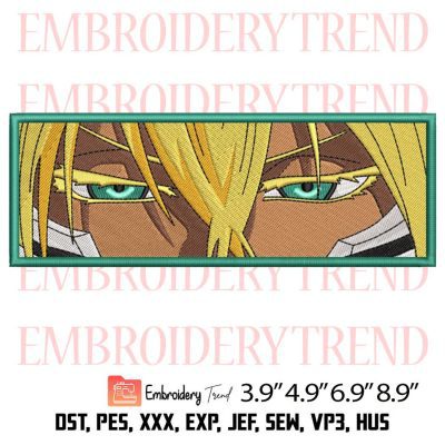 Tier Harribel Eyes Embroidery Design – Anime Bleach Machine Embroidery File