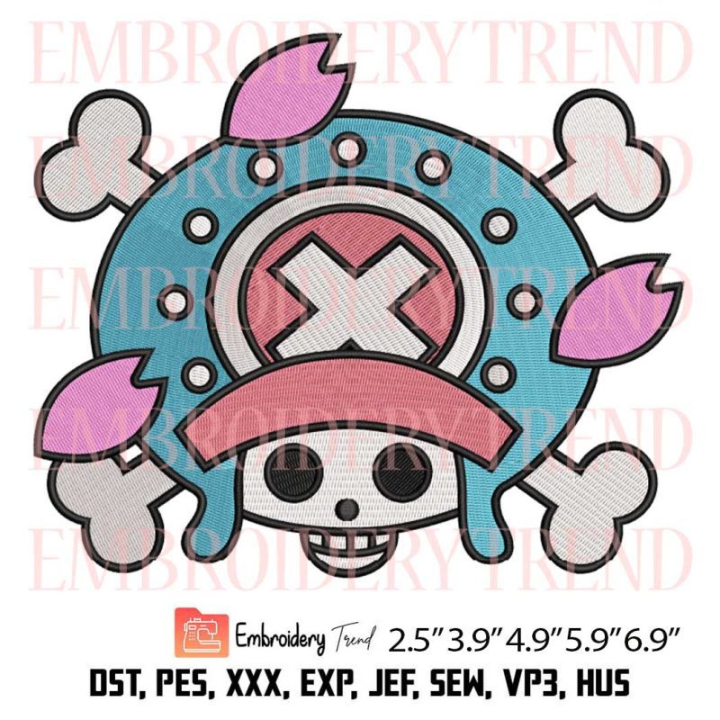 Chopper Jolly Roger Logo Embroidery – Anime One Piece Machine ...