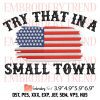 Star Small Town Country Music American Flag Embroidery Design File Instant Download