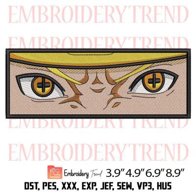 Uzumaki Naruto Eyes Embroidery Design – Anime Machine Embroidery File