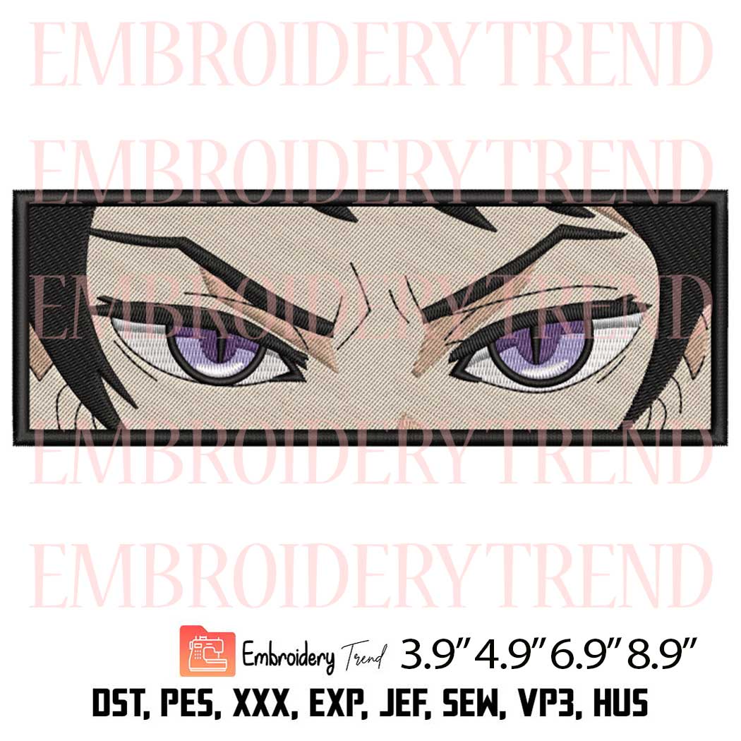 Yushiro Eyes Embroidery – Anime Demon Slayer Machine Embroidery Design