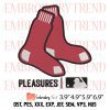 Boston Red Sox Logo Embroidery – Baseball Embroidery Digitizing Design File