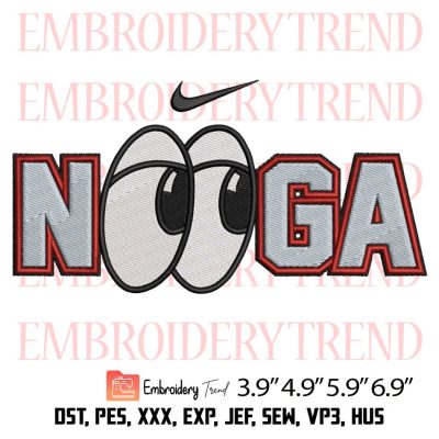 Chattanooga Lookouts Nooga Embroidery Design – Baseball Nike Embroidery Digitizing File