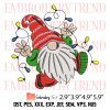 Christmas Nike Gnome Embroidery Design – Cute Gnome Embroidery Digitizing File
