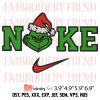 Christmas Nike Gnome Embroidery Design – Cute Gnome Embroidery Digitizing File