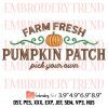 Pumpkin Patch Embroidery Design – Pumpkin Halloween Embroidery Digitizing File