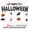 Happy Halloween Hanging Decorations Embroidery – Halloween Embroidery Digitizing Design File