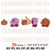 Kirby Pumpkin Halloween Embroidery