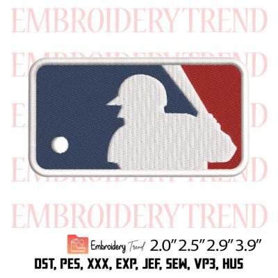 Major League Baseball Logo Embroidery Design – MLB Baseball Embroidery Digitizing File