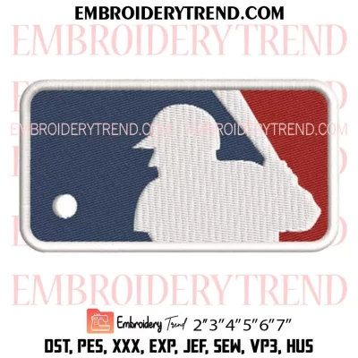 Major League Baseball Logo Embroidery Design – MLB Baseball Embroidery Digitizing File