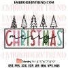 North Pole University Embroidery Design – Christmas Embroidery Digitizing File