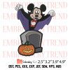 Nike Mickey Mouse Bat Embroidery Design – Disney Halloween Embroidery Digitizing File