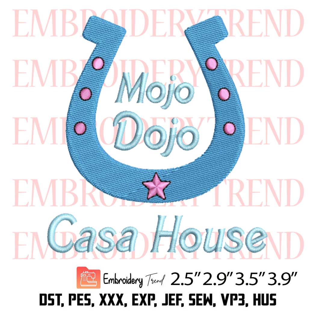 Mojo Dojo Casa House Embroidery Design – Ken Barbie Embroidery Digitizing File