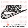 Nike Leopard Print Embroidery Design – Inspired Nike Embroidery Digitizing File
