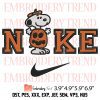 Nike Snoopy Pumpkin Embroidery