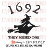 Salem Est 1626 Embroidery Design – Halloween 2023 Embroidery Digitizing File