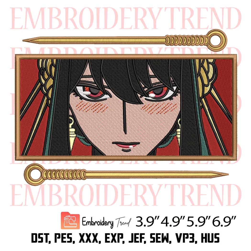 Yor Forger Embroidery Design – Anime Spy x Family Embroidery Digitizing File