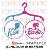 Barbie Car Embroidery Design – Barbie Movie Embroidery Digitizing File