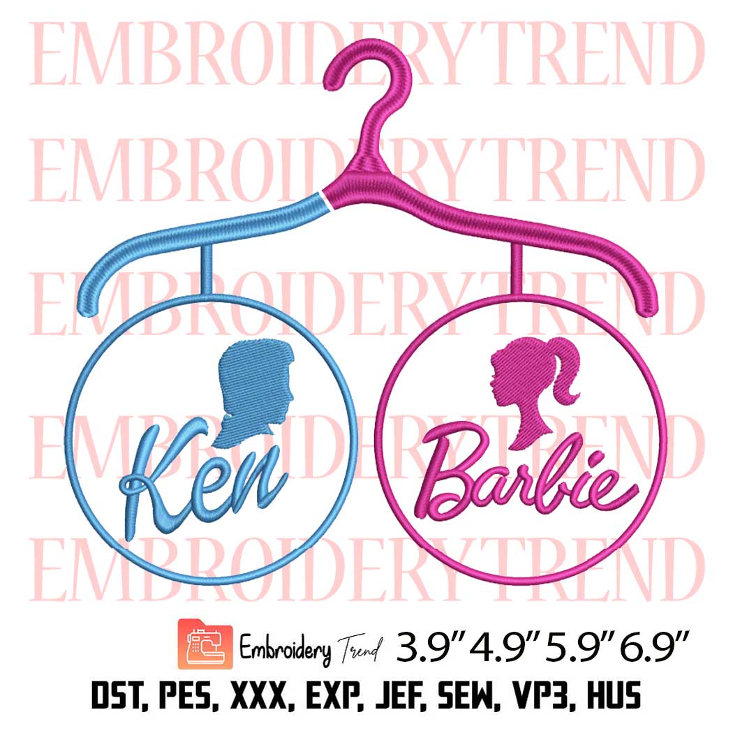 Barbie & Ken Embroidery Design – Barbie Movie Embroidery Digitizing File