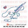 Cinnamoroll And Rainbow Embroidery Design – Funny Cinnamoroll Embroidery Digitizing File