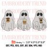 Skull Halloween Glasses Embroidery Design – Halloween Horror Embroidery Digitizing File