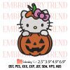 My Melody Pumpkin Embroidery Design – Halloween Sanrio Embroidery Digitizing File