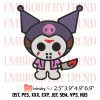 My Melody Halloween Embroidery Design – Cute Halloween Embroidery Digitizing File