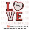 Snoopy KC Chiefs Heart Love Embroidery Design – Chiefs Football Fans Embroidery Digitizing File