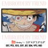 Monkey D Luffy One Piece Embroidery Design – Anime One Piece Embroidery Digitizing File