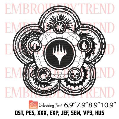 Magic The Gathering Card Embroidery Design – MTG Arena Game Embroidery Digitizing File
