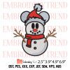 Nike Mickey Mouse Christmas Embroidery Design – Mickey And Minnie Couple Embroidery Digitizing File