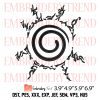 Kurama Kyuubi Claw Seal Embroidery Design – Naruto Anime Embroidery Digitizing File