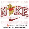 Winnie Disney Funny Embroidery Design – Winnie the Pooh Embroidery Digitizing File
